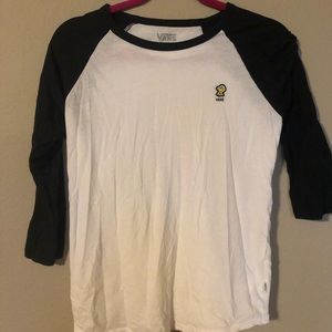 M vans x peanuts shirt 3/4 sleeve